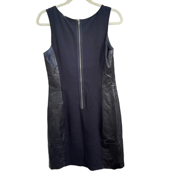 HALOGEN LEATHER SHEATH DRESS - Picture 3 of 6